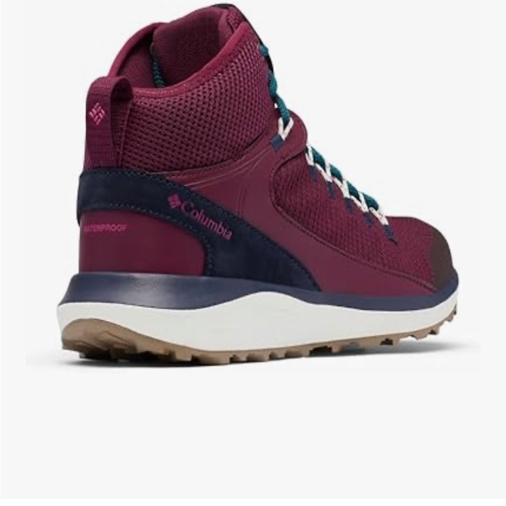 NIB Women's Columbia Trailstorm Mid Waterproof Hiking Boots size 11 Marionberry - Picture 3 of 11